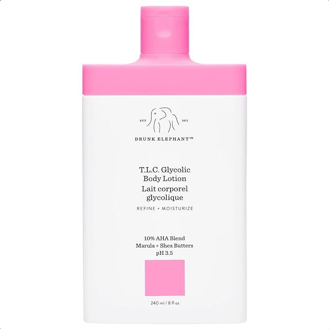 Drunk Elephant T.L.C. Glycolic Body Lotion with Marula and Shea Butters. Refining and Moisturizin... | Amazon (US)