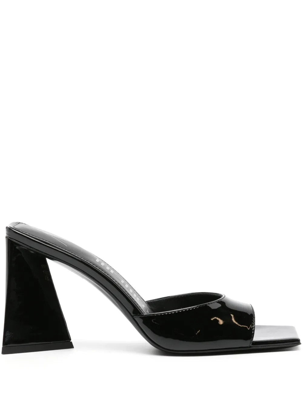 The Attico Devon 85mm patent-leather Mules - Farfetch | Farfetch Global