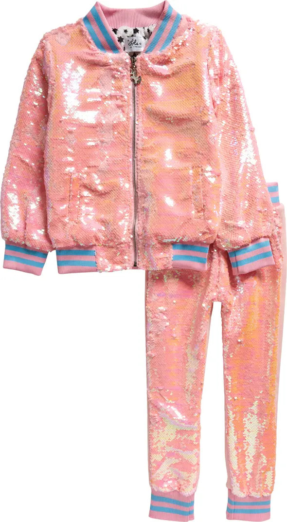 Lola & the Boys Kids' Bomber Jacket & Joggers Set | Nordstrom | Nordstrom