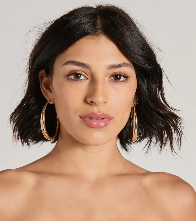 Exceptional Taste Large Hoop Earrings | Windsor Stores