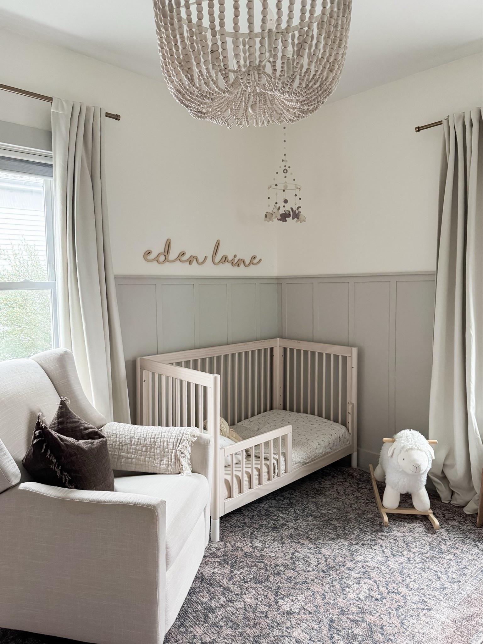 Neutral girl nursery with toddler bed. Board and batten, little girls room.

#LTKHome #LTKBaby #LTKKids