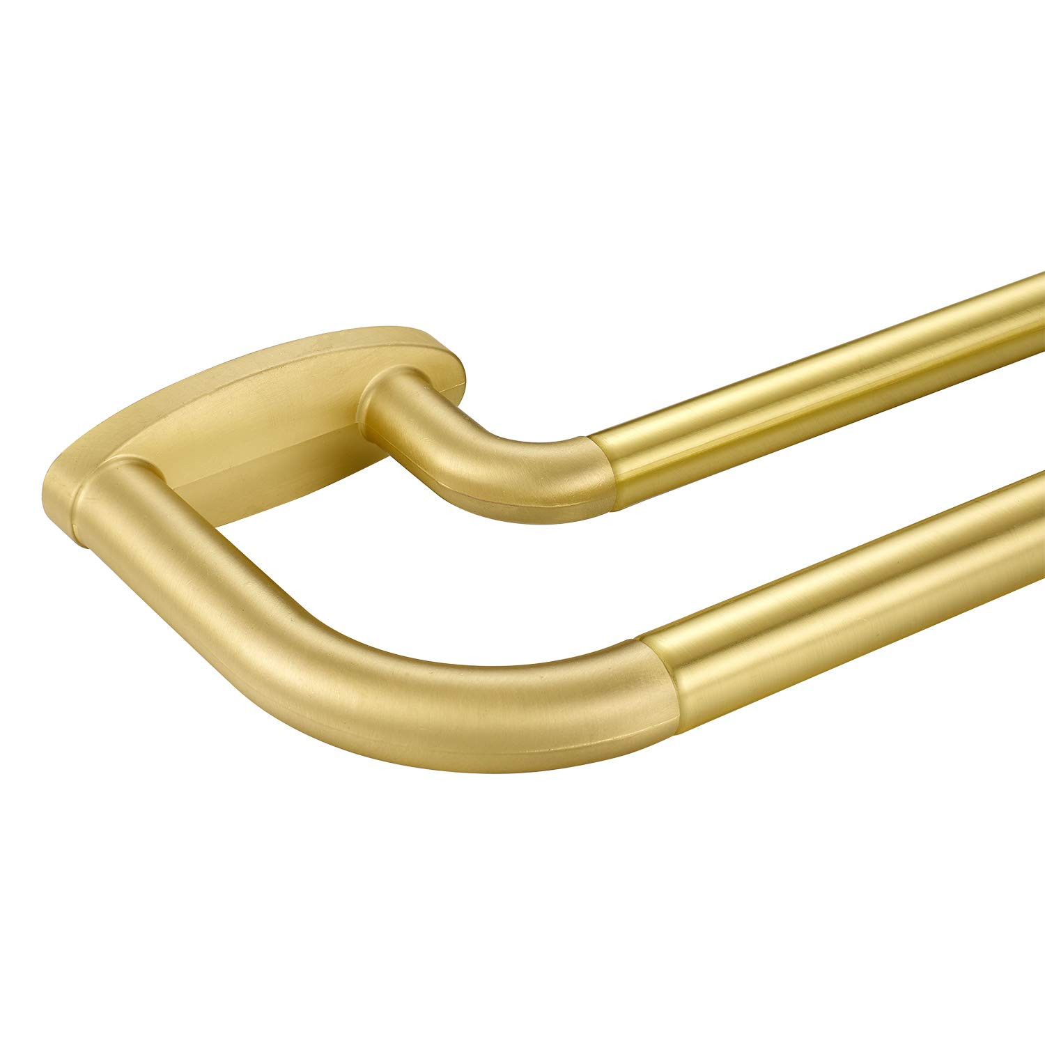 Double Curtain Rods Brass,Room Darkening Drapery Rod 48-84 Inches,Adjustable 3/4 Inches Front and... | Amazon (US)