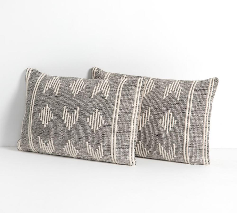 Akida Hand-Knotted Lumbar Pillows - Set of 2 | Pottery Barn (US)