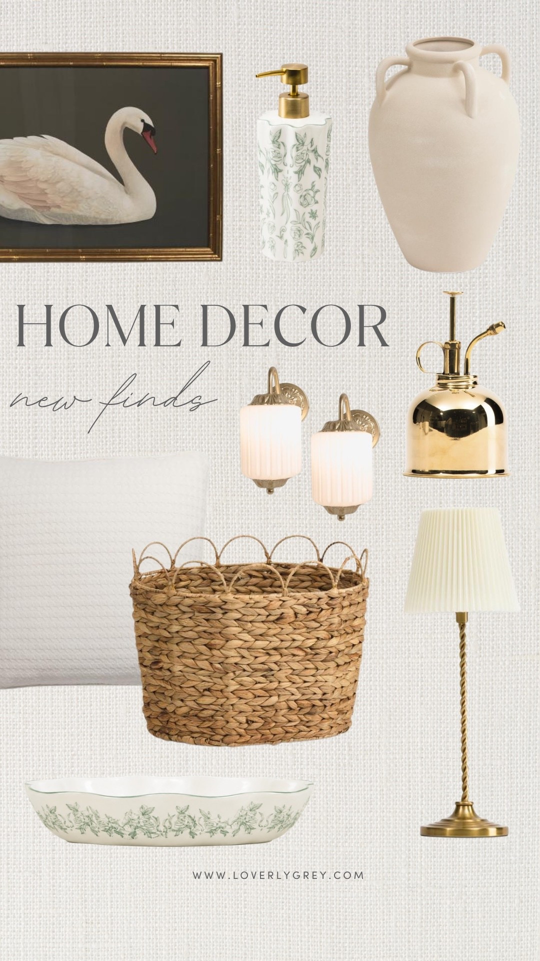 I’m loving these home decor finds for adding warmth without making a space feel too heavy! The woven basket, brass lighting, floral accents and soft neutral pieces are perfect for creating a cozy, collected home with a little traditional charm.

#LTKHome #LTKSeasonal