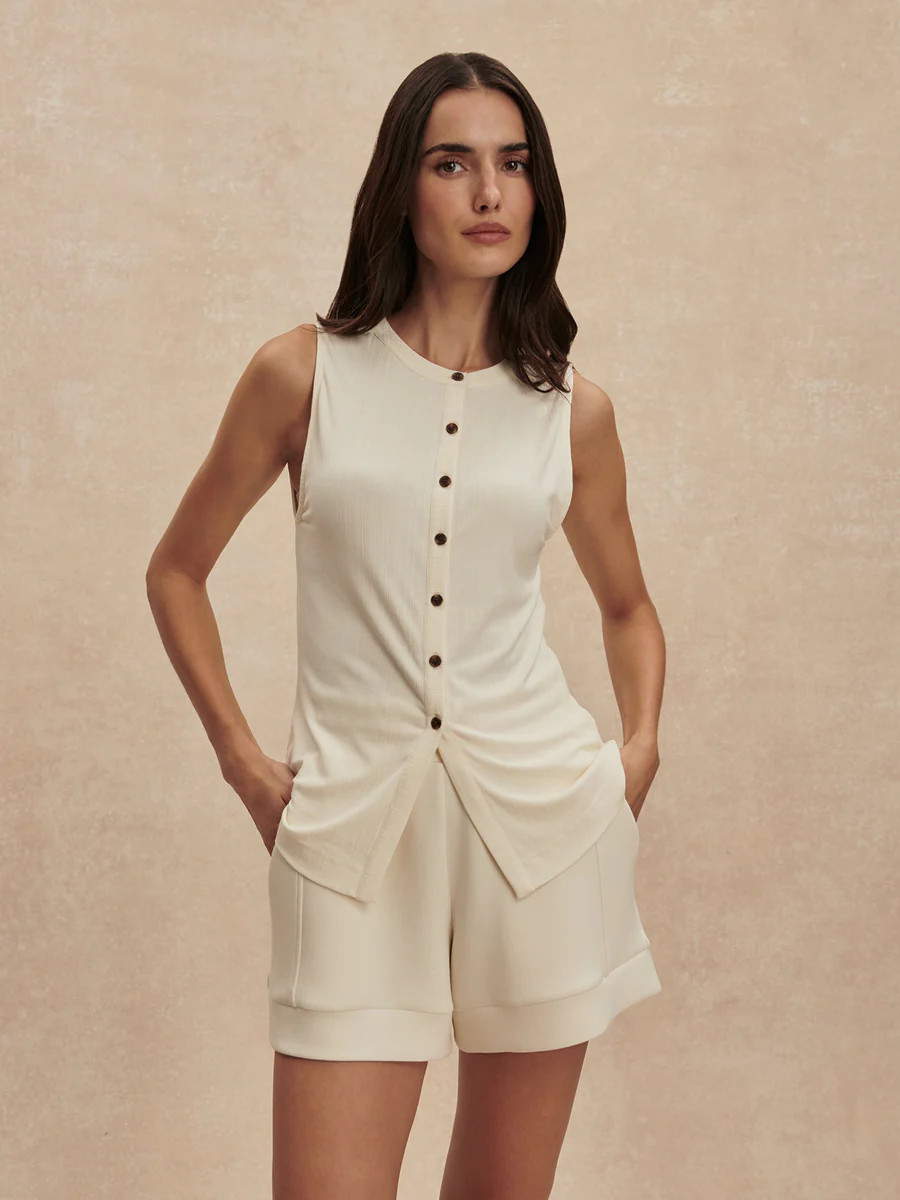 Latia Button Through Tank Top | Varley US | Varley US