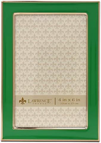 Lawrence Frames Polished Enamel Picture Frame, 4x6, Green | Amazon (US)
