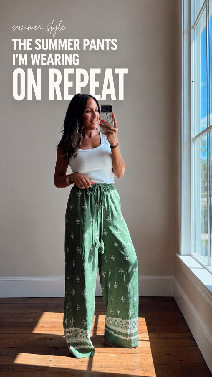 I wasn’t expecting to love these as much as I do, but they’ve quickly become one of my favorite Amazon finds this summer.

They’re lightweight, flowy, petite-friendly, and actually have that effortless look we’re all trying to achieve when it’s 100° outside.

The best part? They’re under $35.

Wearing a size small.
5’2” • 130 lbs • 25” waist • 34DD

#AmazonFashion #PetiteFashion #Over40Style #SummerStyle #WideLegPants