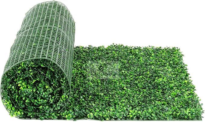 NatraHedge Artificial Boxwood Roll Panels UV Protected for Outdoor Use 33 SQF (Light Green Roll) | Amazon (US)