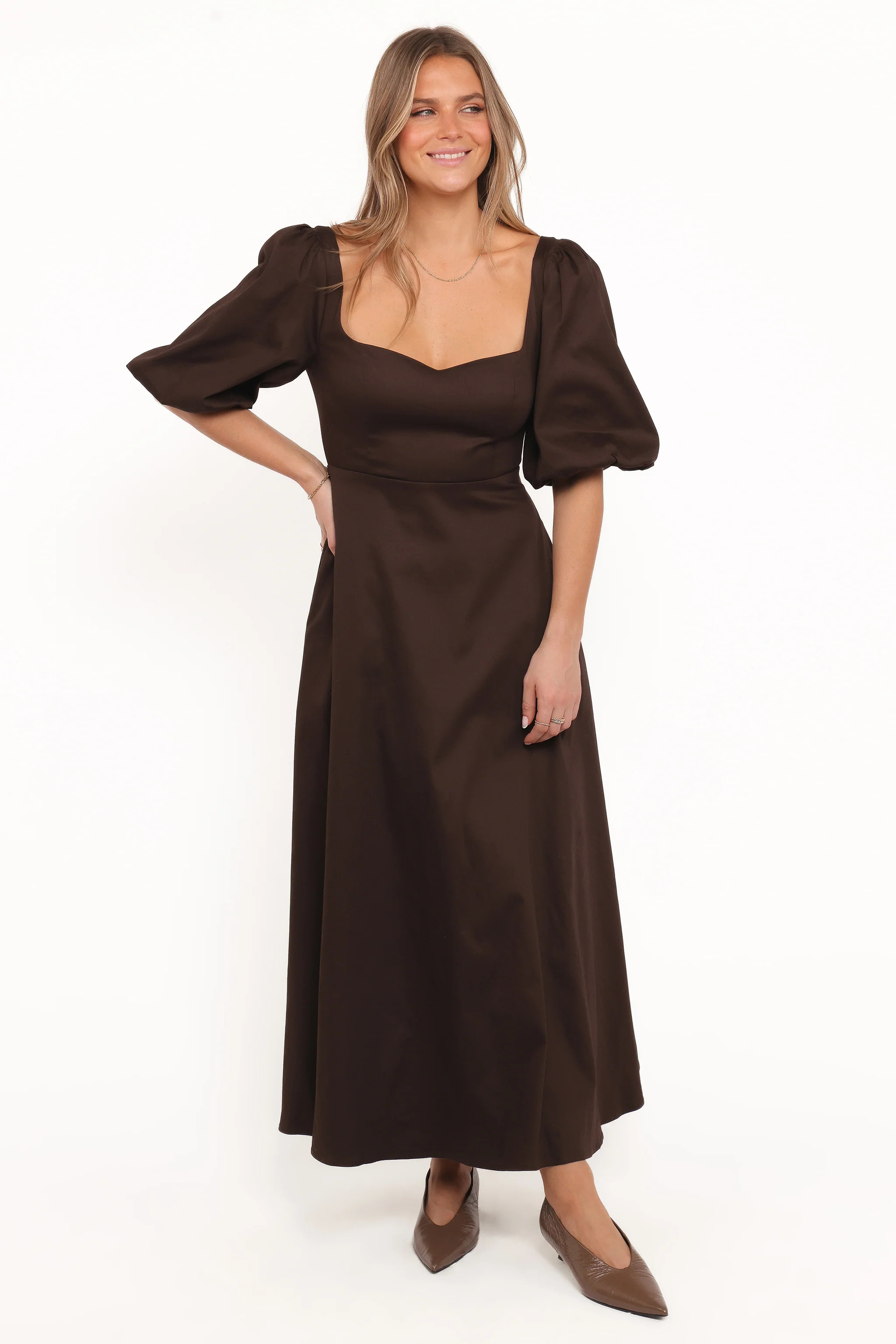 Merlena Maxi Dress - Chocolate | Petal & Pup (US)