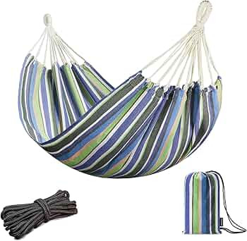 JoyView Brazilian Hammock for Single Person Portable Hammock with Hanging Ropes & Carry Bag Large... | Amazon (US)