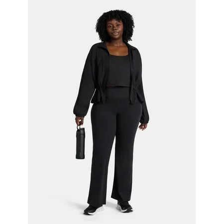Avia Women's Plus SoftSculpt Flare Leggings, 31" Inseam, Sizes 1X-4X | Walmart (US)