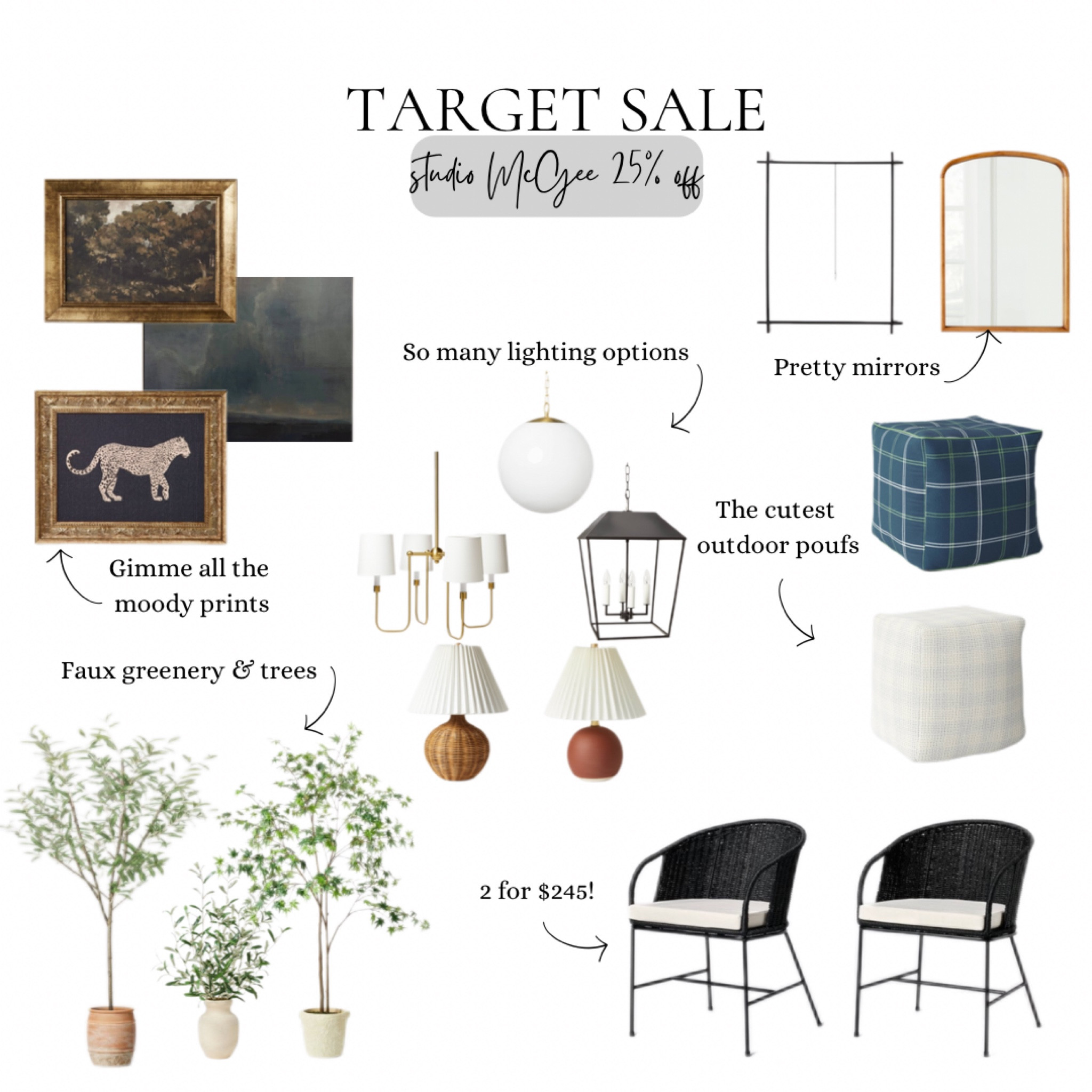 Target Threshold Studio McGee sale! So many good deals!! I can’t believe how many lighting options they have. And the price of those dining chairs! 

Home decor framed prints mirrors dining chair outdoor finds

#LTKSeasonal #LTKHome