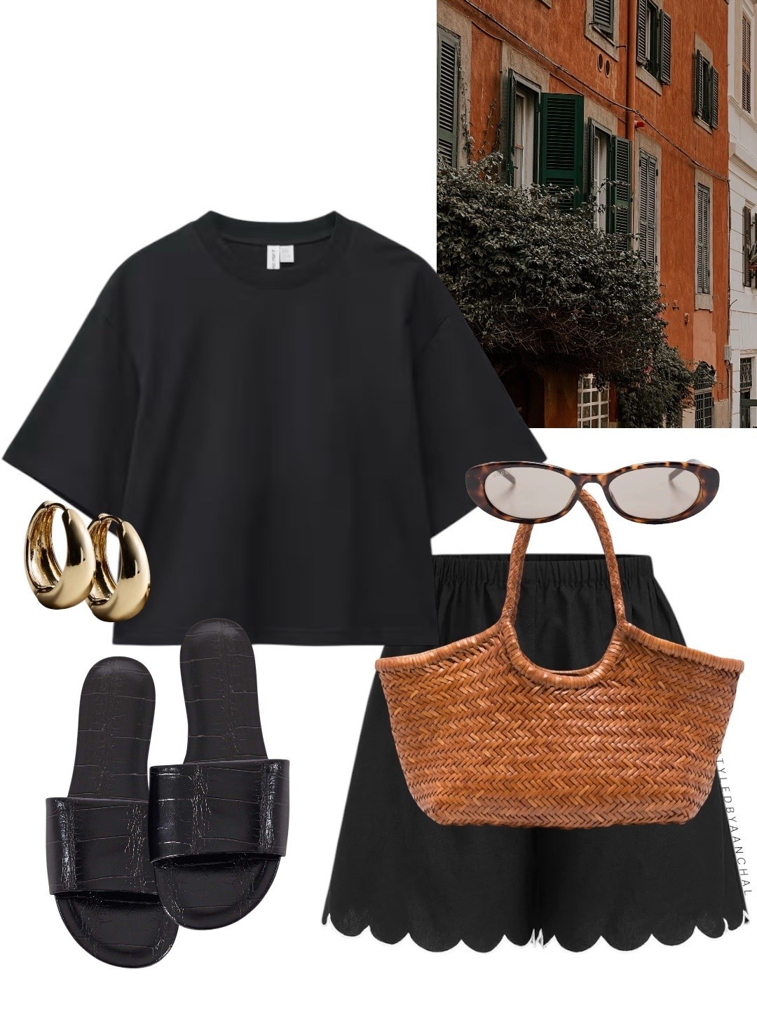 All black outfit with a pop of color


Cos
Black tee
ASOS
Commense 
Dragon diffusion 
Casual chic outfit
Black boxy t shirt

#LTKsummer #LTKtravel #LTKsale