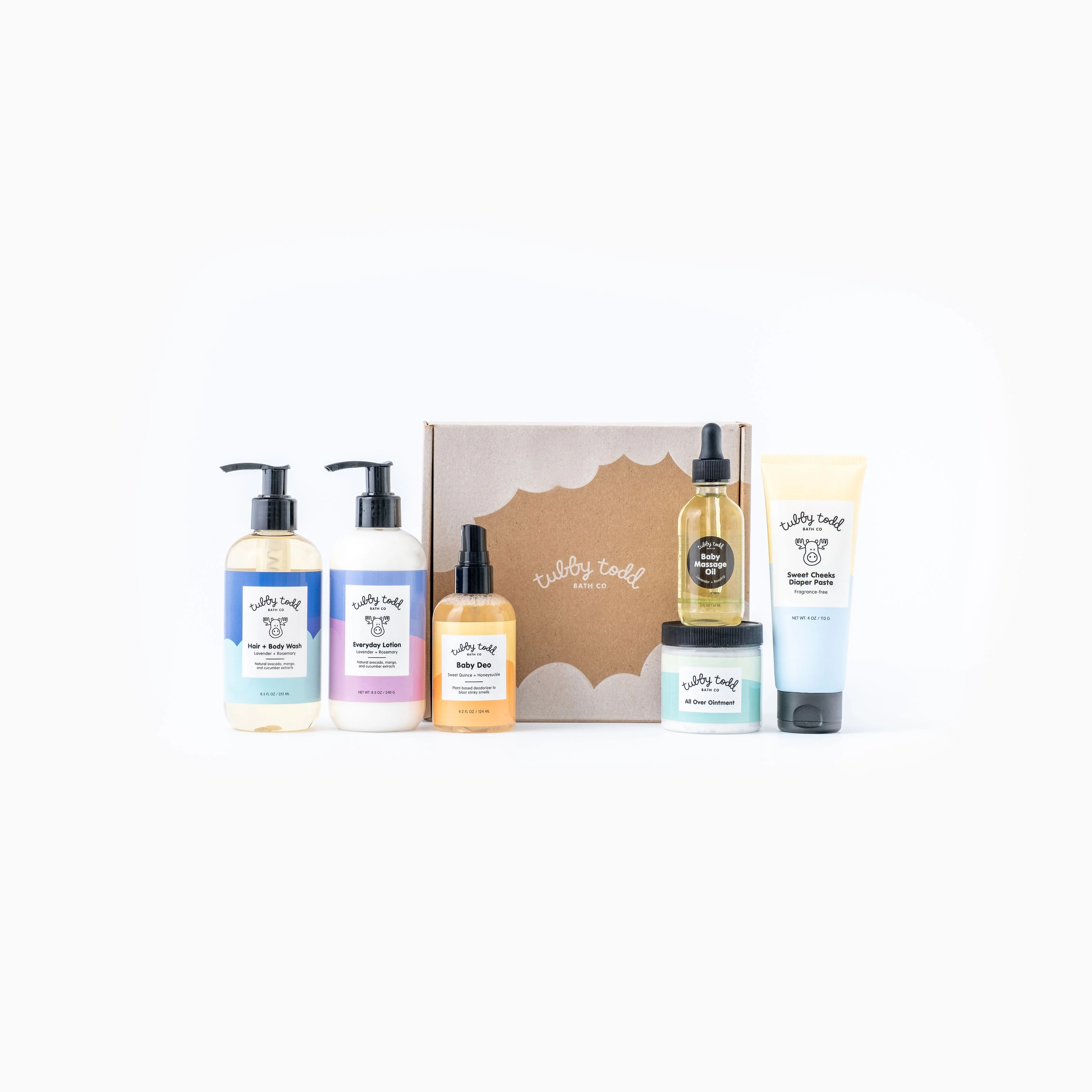 The Newborn Gift Set | Tubby Todd Bath Co