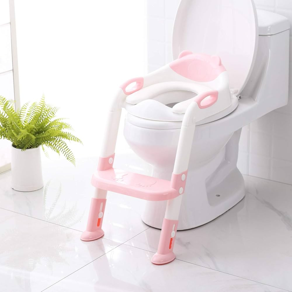 Toilet Potty Training Seat with Step Stool Ladder,SKYROKU Potty Training Toilet for Kids Boys Gir... | Amazon (US)