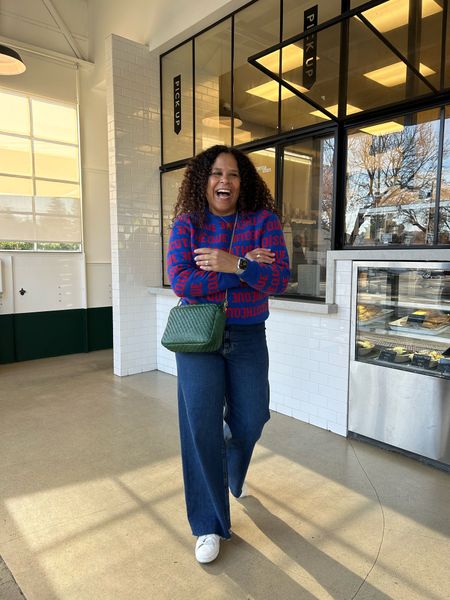 When you feel good. ❤️
Sweater size medium 
@shopclarev
Bag @shopclarev
Sneakers tts @fredasalvador use code 15HGC 
Pants are Marine pants from Zara size up from your regular size 

#LTKshoecrush #LTKcurves