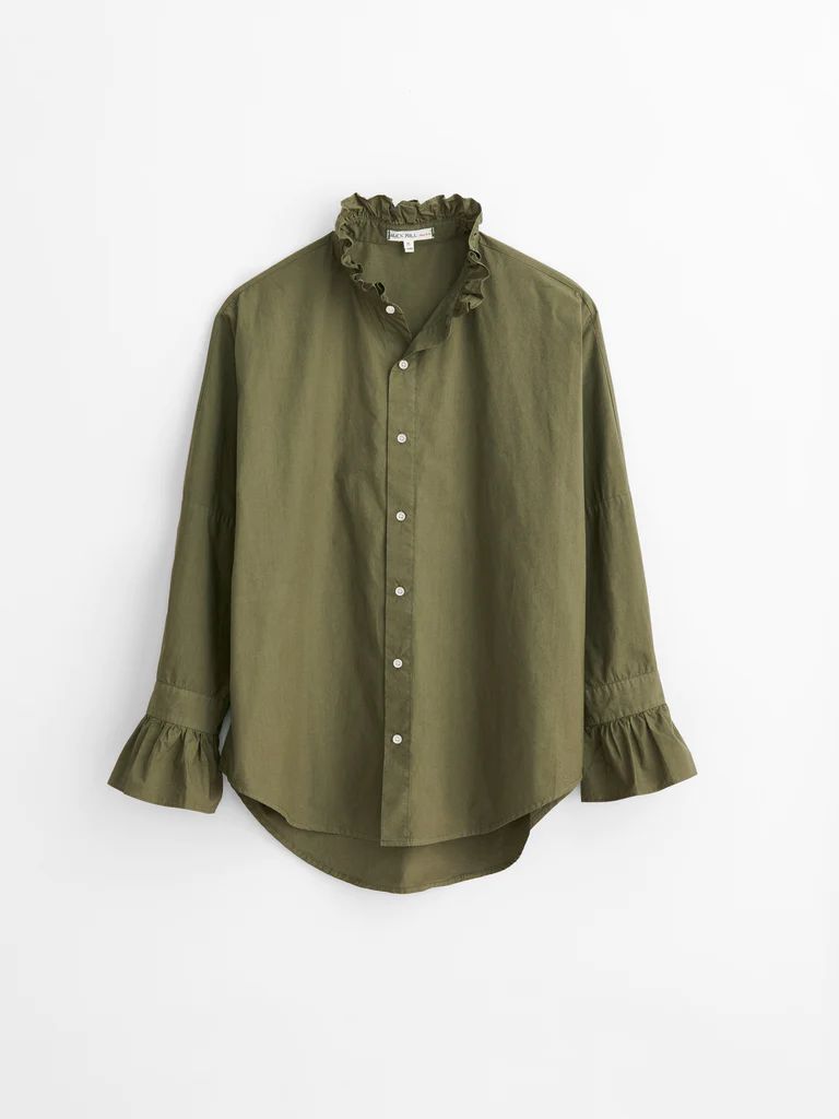 Easy Ruffle Shirt in Paper Cotton | Alex Mill