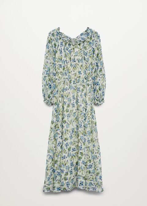 Flowy flower printed dress | MANGO (US)