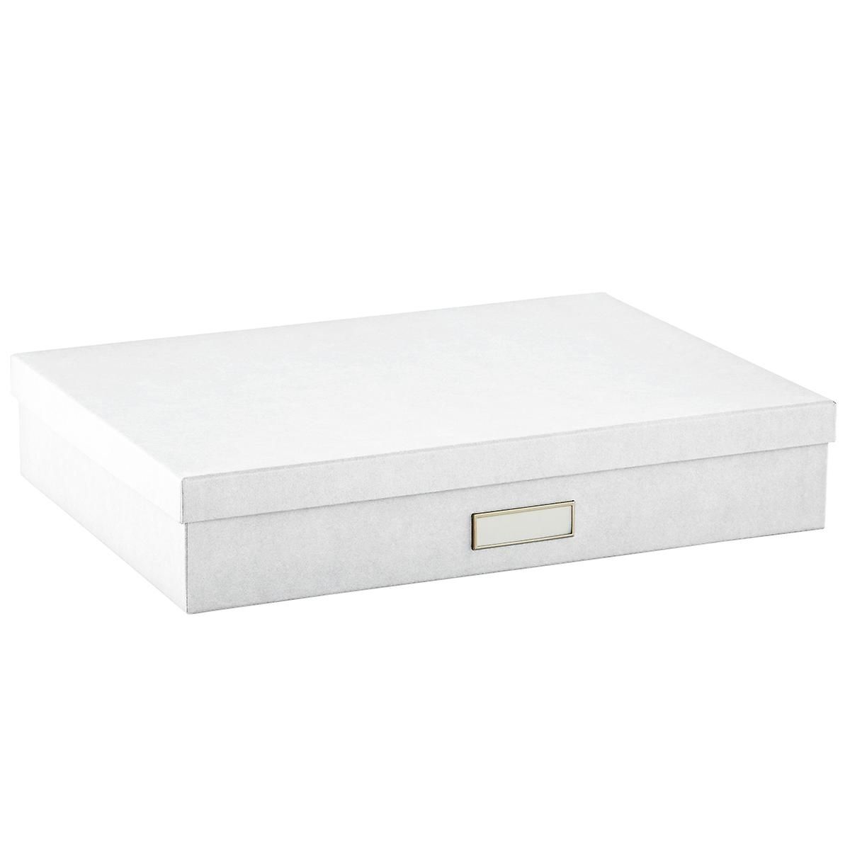 Bigso White Stockholm Office Storage Boxes | The Container Store