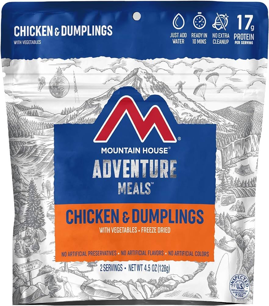 Mountain House Chicken & Dumplings | Freeze Dried Backpacking & Camping Food |2 Servings | Amazon (US)