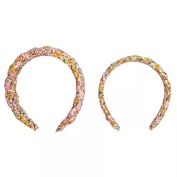 LC Lauren Conrad Mommy & Me Floral Braided Headband Set of 2 | Kohl's