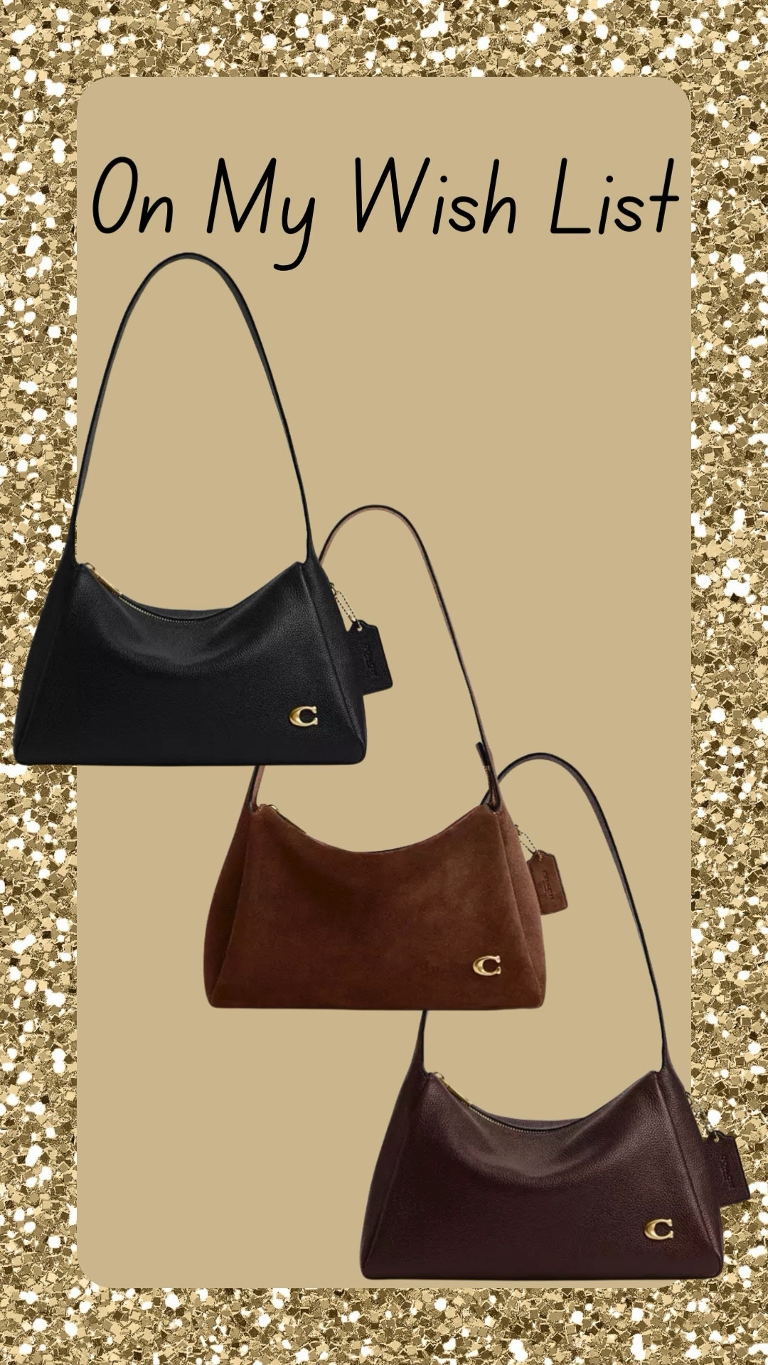 Neutral shoulder bag suede leather gifts for her gift for mom coach holiday outfits mom outfits

#LTKGiftGuide #LTKmomlife #LTKPetite