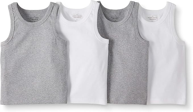 Moon and Back by Hanna Andersson Boys' 4-Pack Organic Cotton Muscle Tank | Amazon (US)