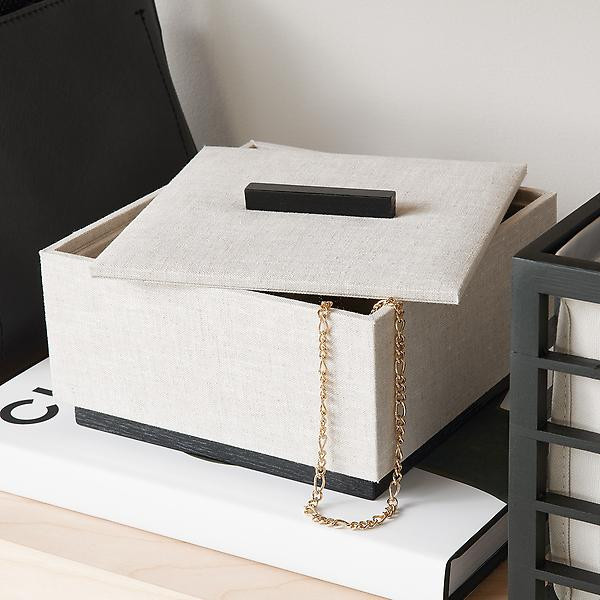 Marie Kondo Linen Harmony Jewelry Bento Box | The Container Store