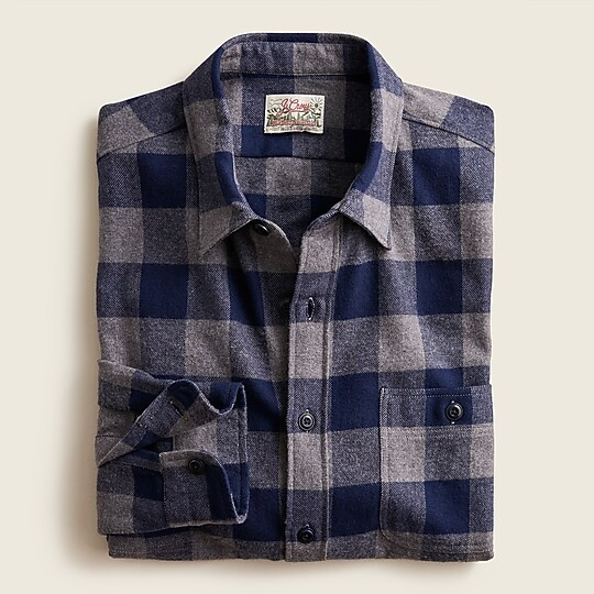 Midweight flannel workshirt | J. Crew US