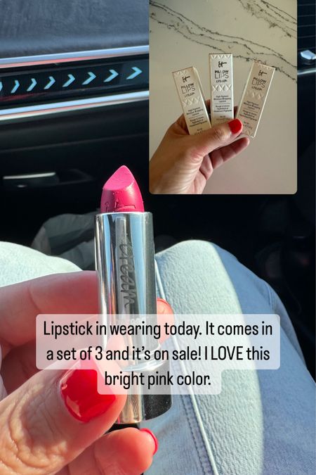 This lipstick is SO good! It’s creamy, but stays put. Also, it’s the perfect bright pink color. It’s on sale AND free shipping  

#LTKover40 #LTKsalealert #LTKbeauty