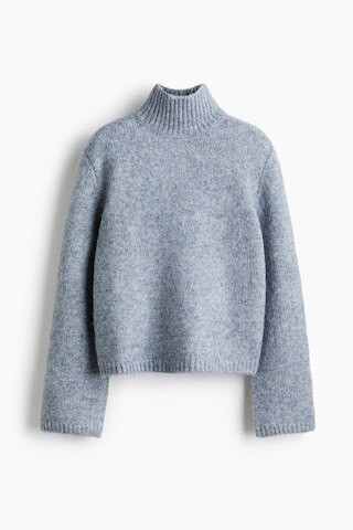 H & M - Turtleneck jumper - Blue | H&M (UK, MY, IN, SG, PH, TW, HK)