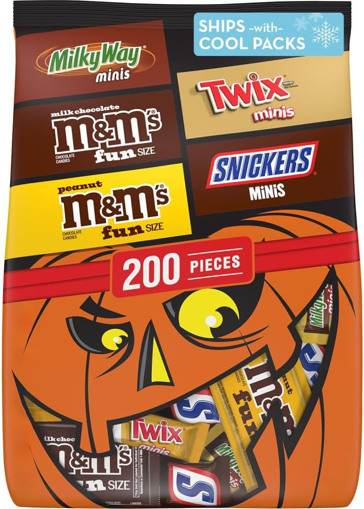 M&M'S Milk Chocolate, M&M'S Peanut, SNICKERS, TWIX & MILKY WAY Milk Chocolate Individually Wrappe... | Amazon (US)