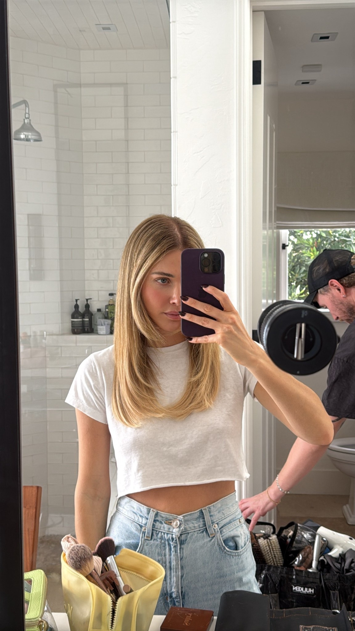 everyday jeans and tshirt 🩵