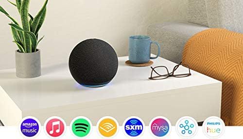 Echo (4th Gen) | With premium sound, smart home hub, and Alexa | Charcoal | Amazon (CA)