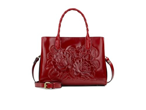 Patricia Nash Genovese Top Handle Crossbody, Ruby Red | Amazon (US)