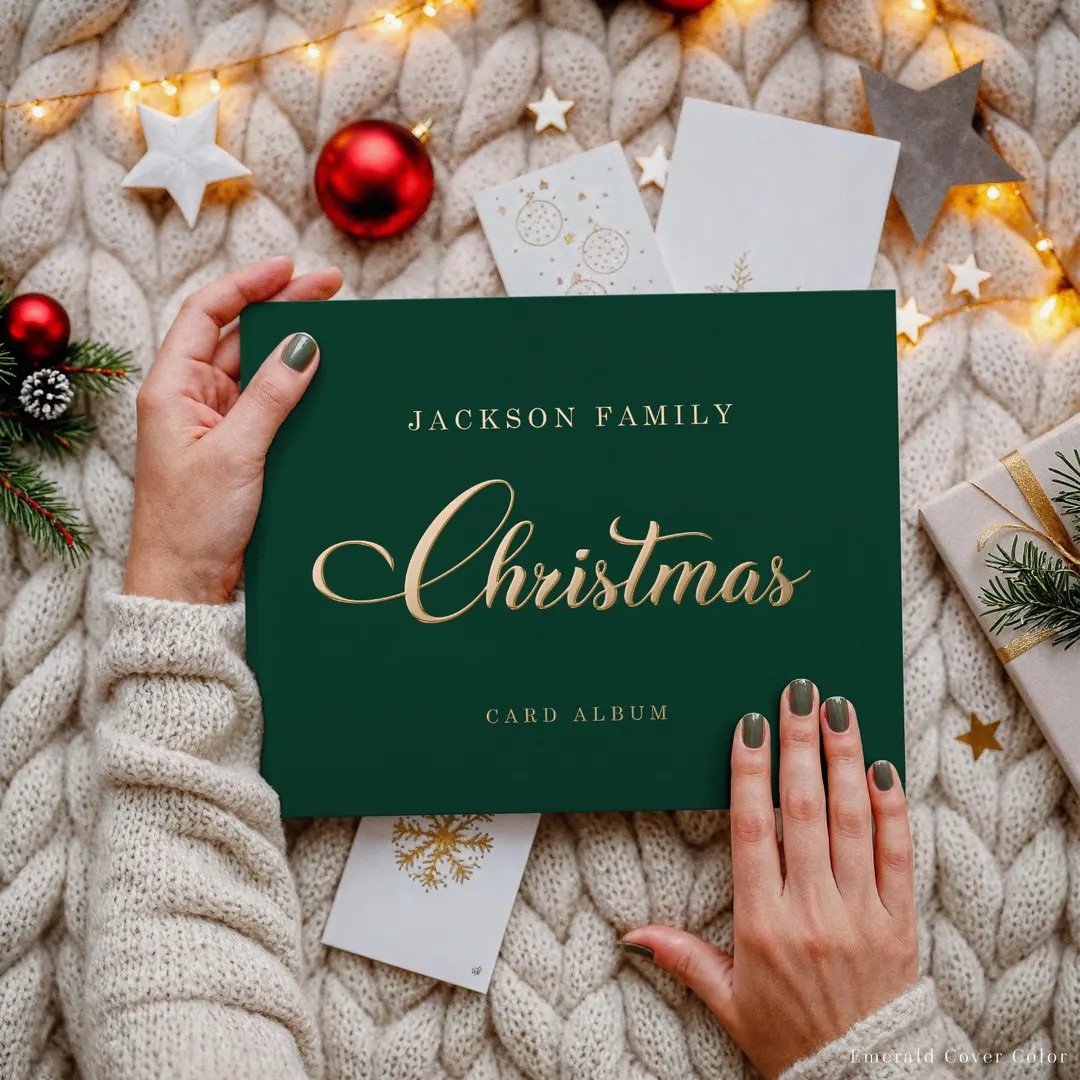 Christmas Card Album, Personalized Christmas Memory Book, Custom Christmas Memories Book, Family ... | Etsy (US)