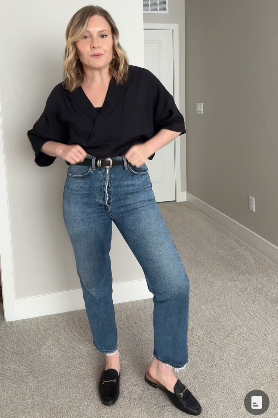 Simple everyday office outfit
Anthropologie top (size small) 
Agolde jeans (size 27) 
Sam Edelman mules (tts)

#LTKWorkwear #LTKStyleTip