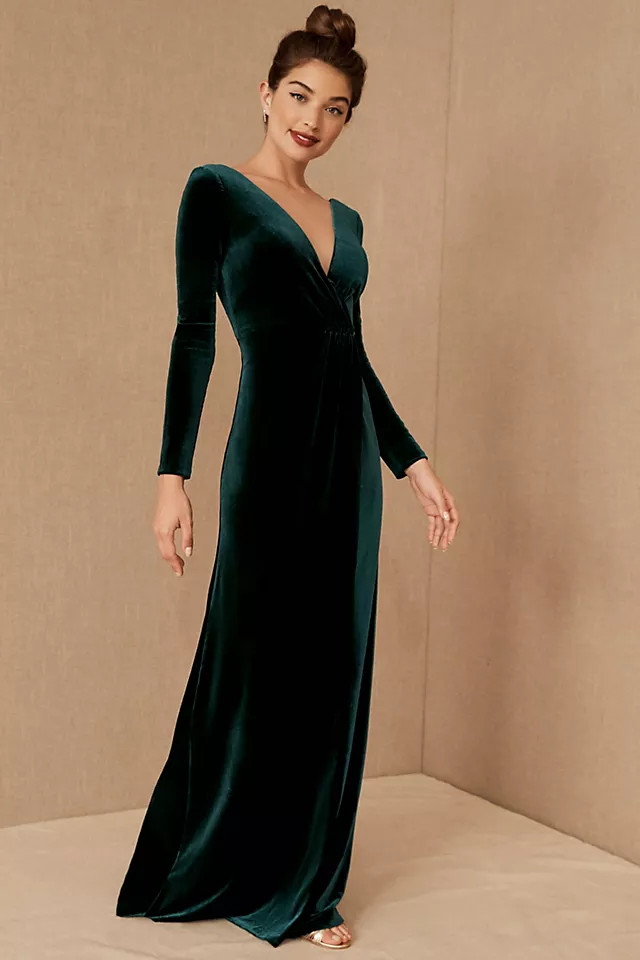 Jenny Yoo Ryland Velvet Dress | Anthropologie (US)