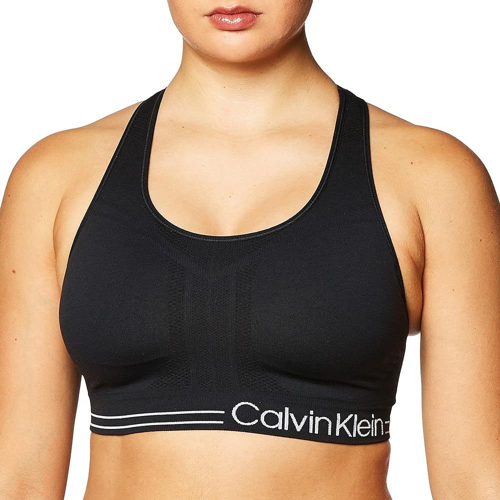 Calvin Klein Women's Premium Performance Moisture Wicking Medium Impact Sports Bra | Amazon (US)