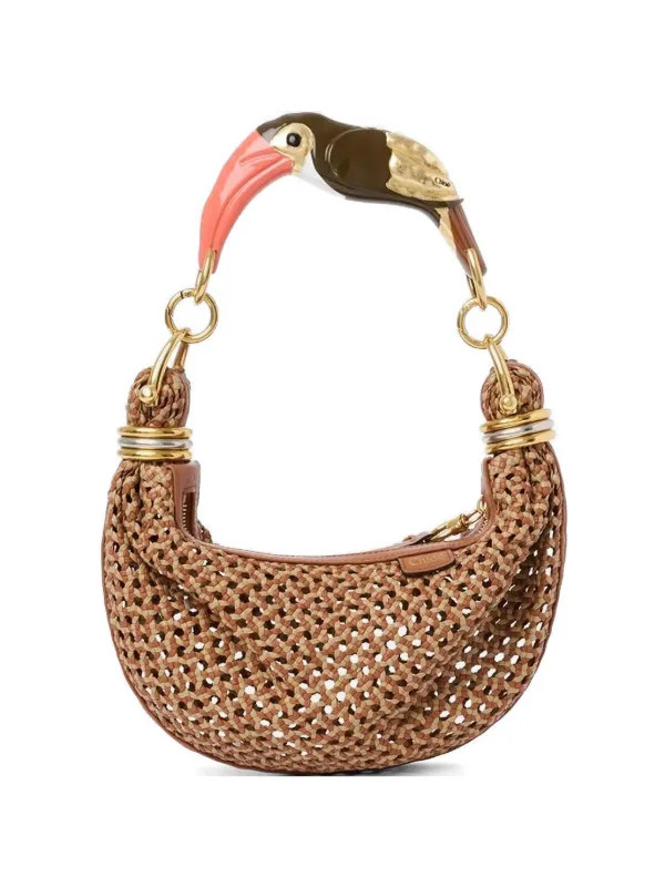 small Bracelet bird-handle woven tote bag | Farfetch Global