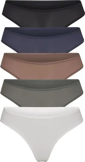 Fits Everybody Assorted 5-Pack Thongs | Nordstrom