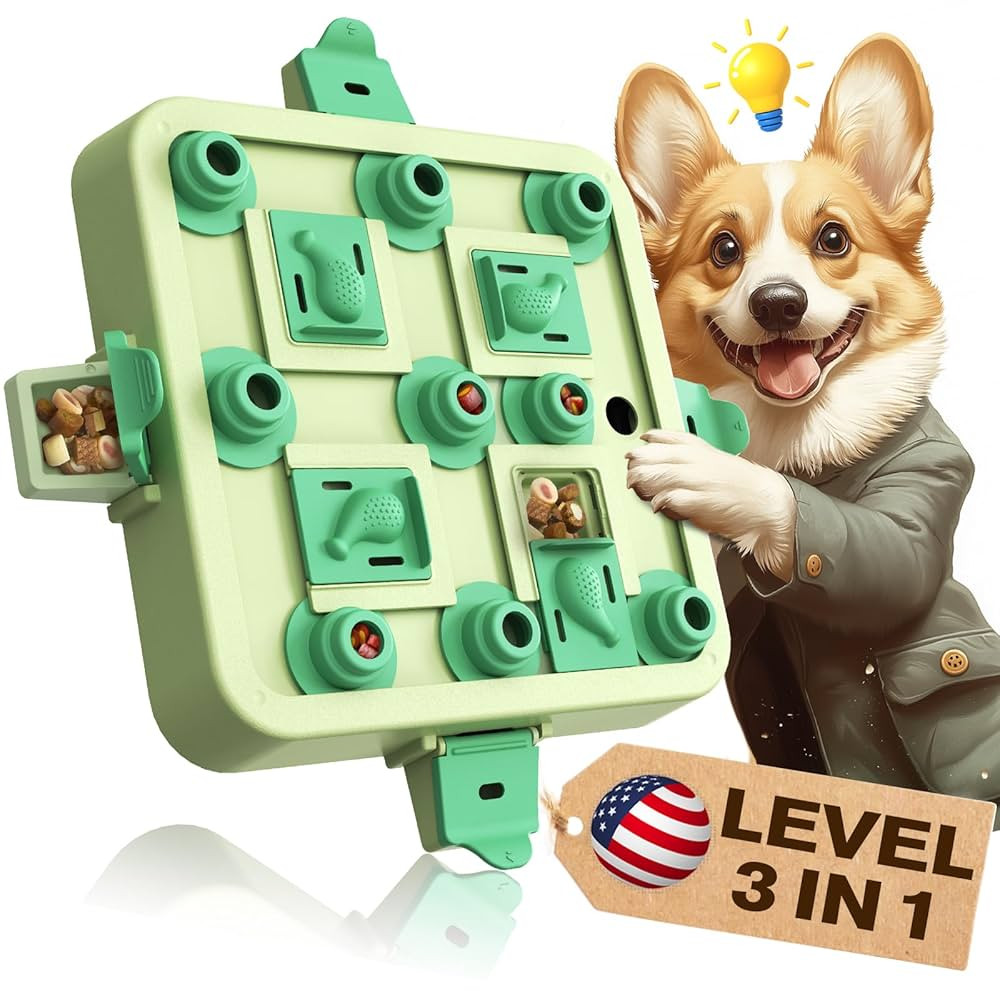 KADTC Dog Chess Puzzle Toy Level 3 in 1 for Small/Medium/Large Dogs Smart Mind Stimulating Games ... | Amazon (US)