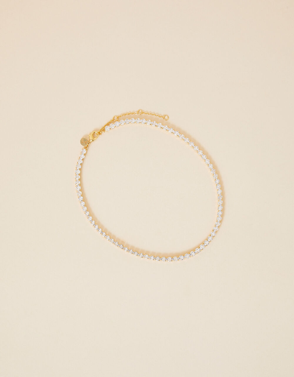 Gold-Plated Sparkle Tennis Necklace | Accessorize (Global)