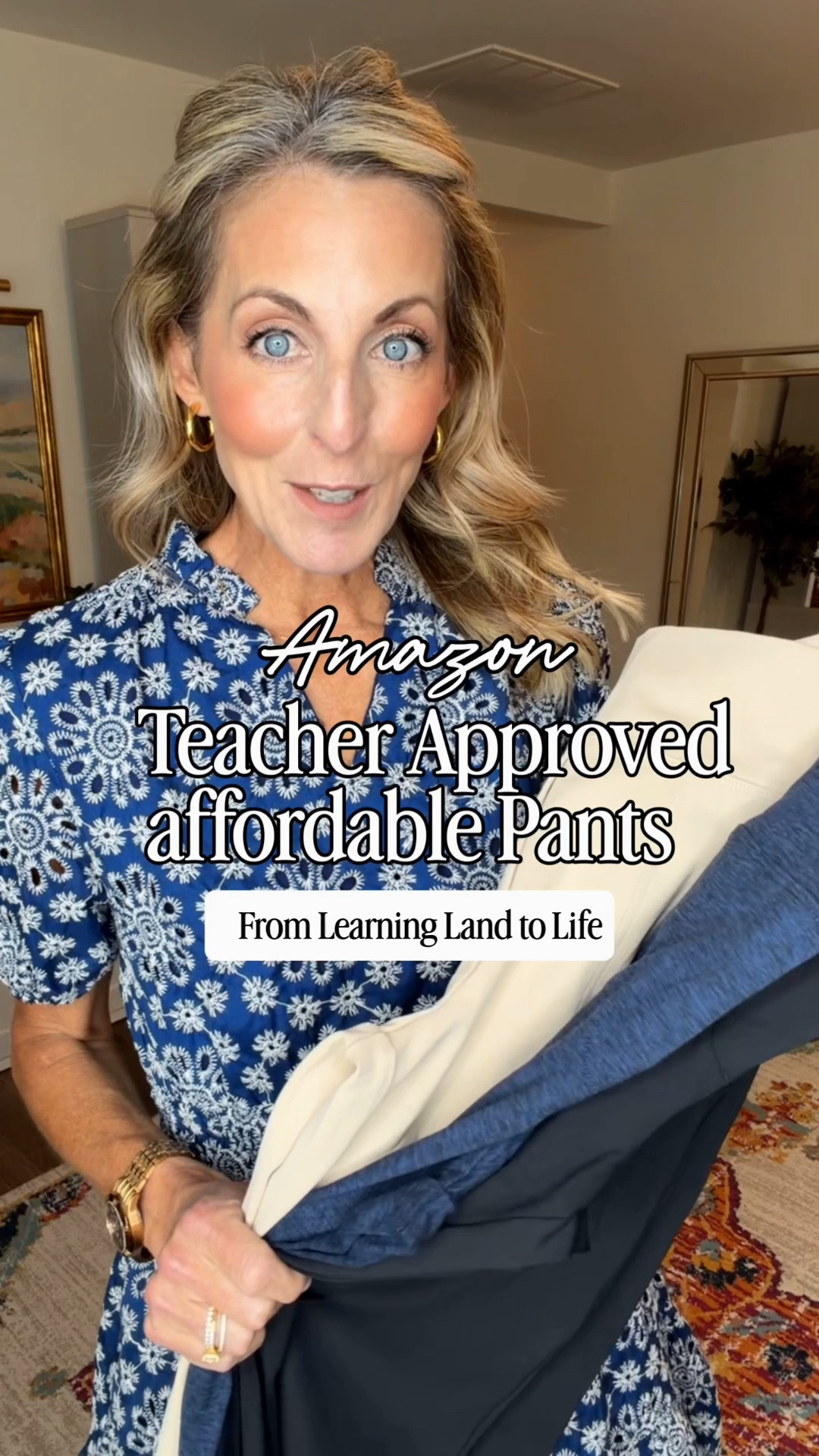 Teacher pants and Everyday life pants …These are the pants you’ll reach for on repeat. Comment Amazon for all links. 

The perfect mix of polished and comfortable, these stretchy wide-leg pants have pockets, are machine washable, and are on a limited-time deal today for just $30. They come in so many colors options, so whether you’re headed to Learning Land, the office, church, dinner, or running errands, these truly do it all. They pair so easily with everything from dressy blouses to casual sweaters, making getting dressed so easy.

I’m wearing a size small with the 31” inseam. A closet staple you’ll wear year-round.

Teacher outfits, teacher workwear, back to school outfits, classroom style, business casual outfits, wide leg work pants, comfortable office outfits, workwear for women, teacher fashion, affordable workwear, everyday outfit ideas, office outfit inspiration, teacher wardrobe staples, capsule wardrobe essentials, stretchy work pants, machine washable clothing, comfortable teacher clothes, women’s work pants, classroom to weekend style, professional everyday outfits, easy everyday style, comfort meets style, wide leg trousers, fashion over 40, style over 50.

#LTKootd #LTKOver40 #LTKWorkwear