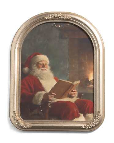 16x20 Santa Reading Book Arch Wall Art | TJ Maxx