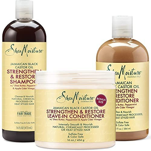 Shea Moisture Jamaican Black Castor Oil Combination Pack – Strengthen, Grow & Restore – Shamp... | Amazon (US)