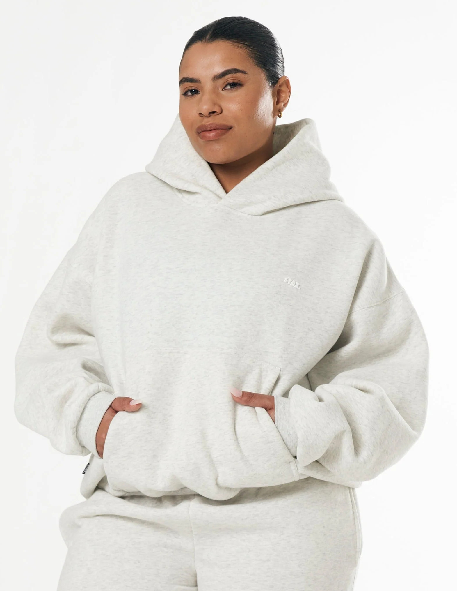 Classic Hoodie - Light Grey Marle | STAX.
