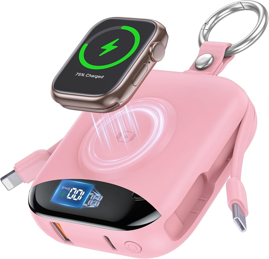 Portable Charger, 10000mAh 22.5W Fast Charging Power Bank with Built-in Cables, Travel Essentials... | Amazon (US)