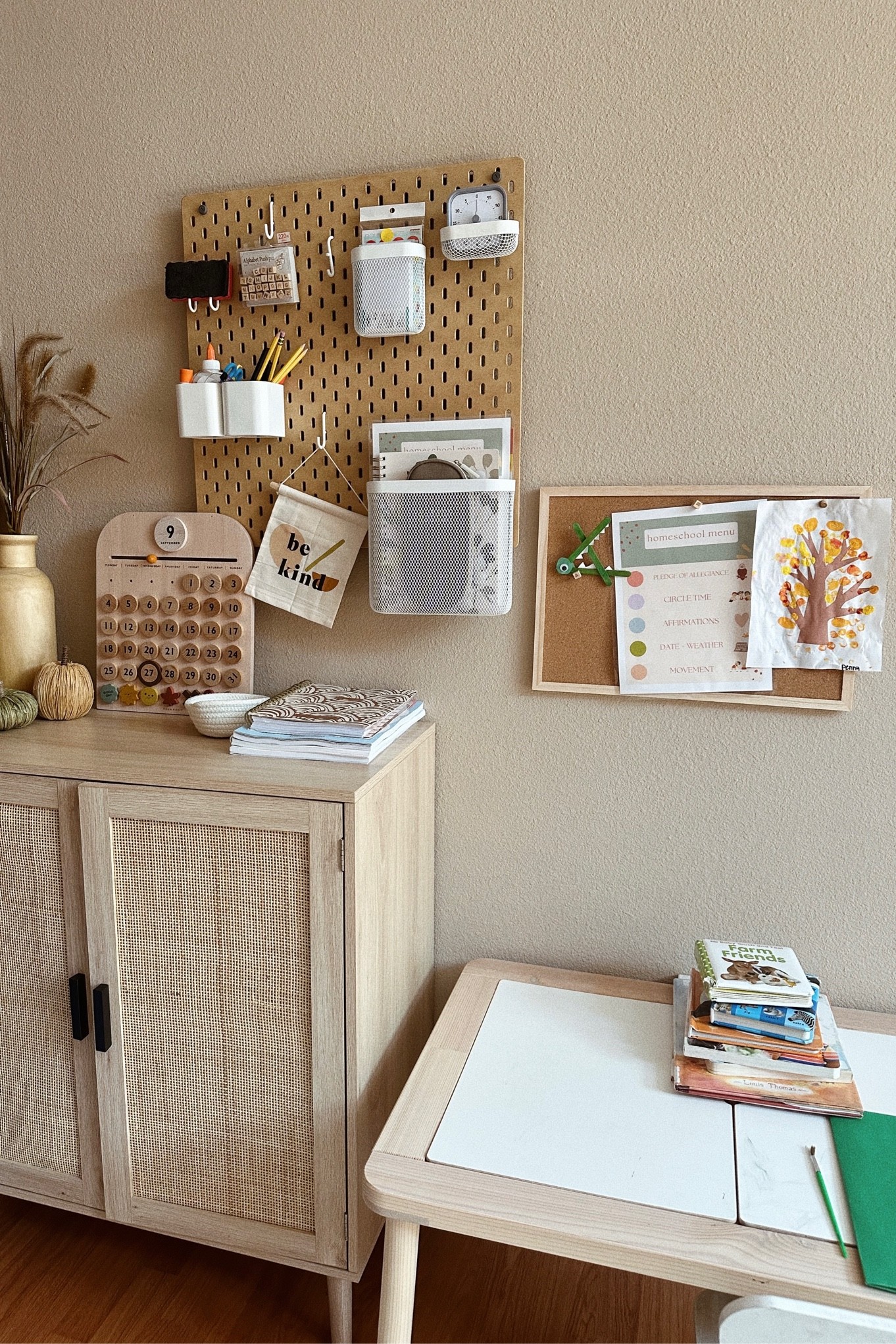 Our little homeschool space. Love this little corner 🥲 

Prek
Toddler
Homeschool room
Arts and crafts
Cabinet 
Neutral decor 
Learning at home 
Montessori 

#LTKhome #LTKfamily #LTKkids