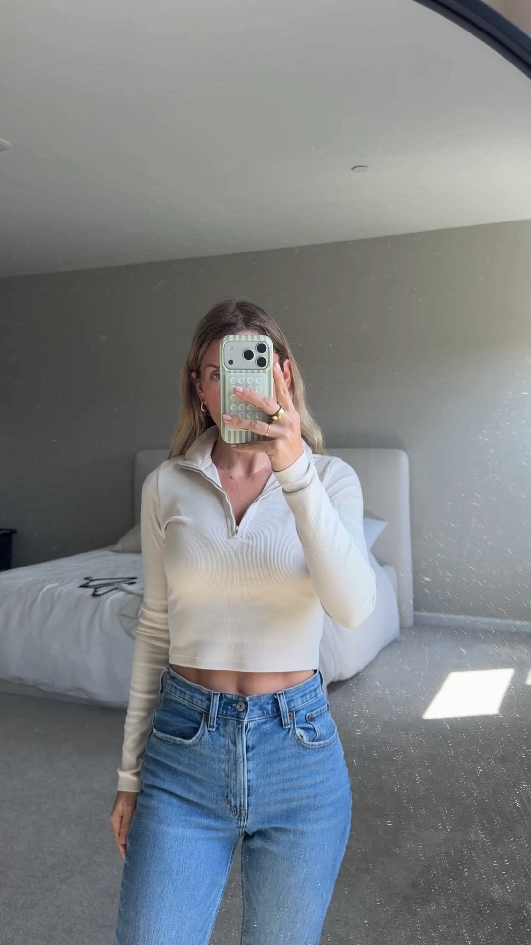 Cropped half zip and the most lovable jeans

#LTKjeans #LTKstyletip #LTKfall